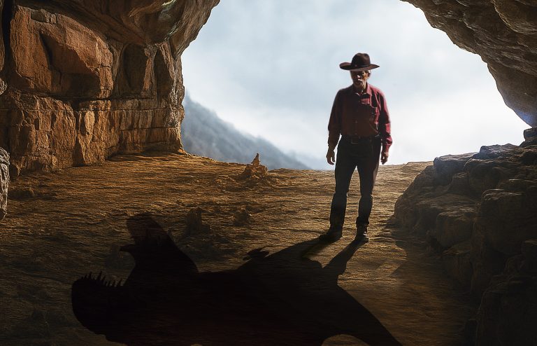 Una de las escenas del documental, Tras las huellas de un dinosaurio.